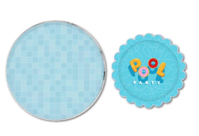 Summer Party Round Lace Paper Plate SP001